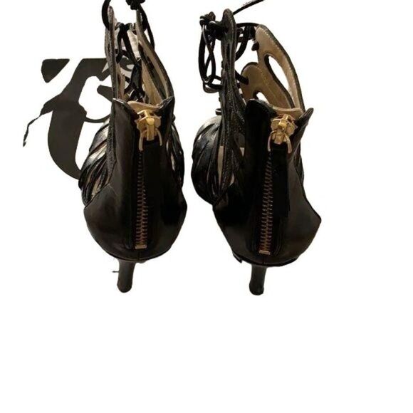 Nine West Kenzie Black‎ Strappy Sandals Sz 6 - Picture 7 of 8